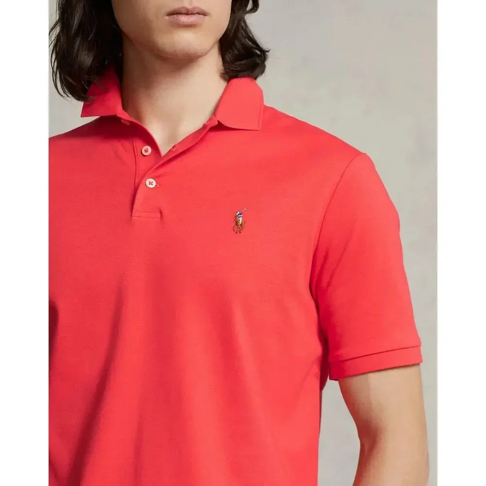 Polo Ralph Lauren Classic Fit Soft Cotton Polo Shirt Red Reef Size XL